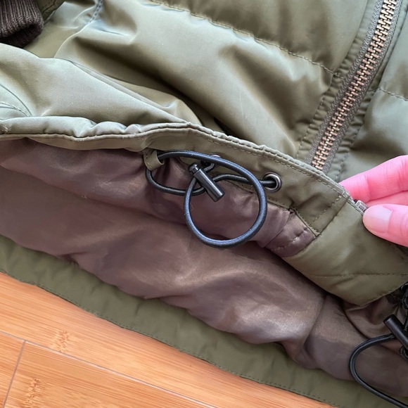 Madewell down puffer parka olive green - Picture 3 of 7